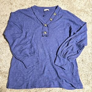 Purple waffle knit boutique top